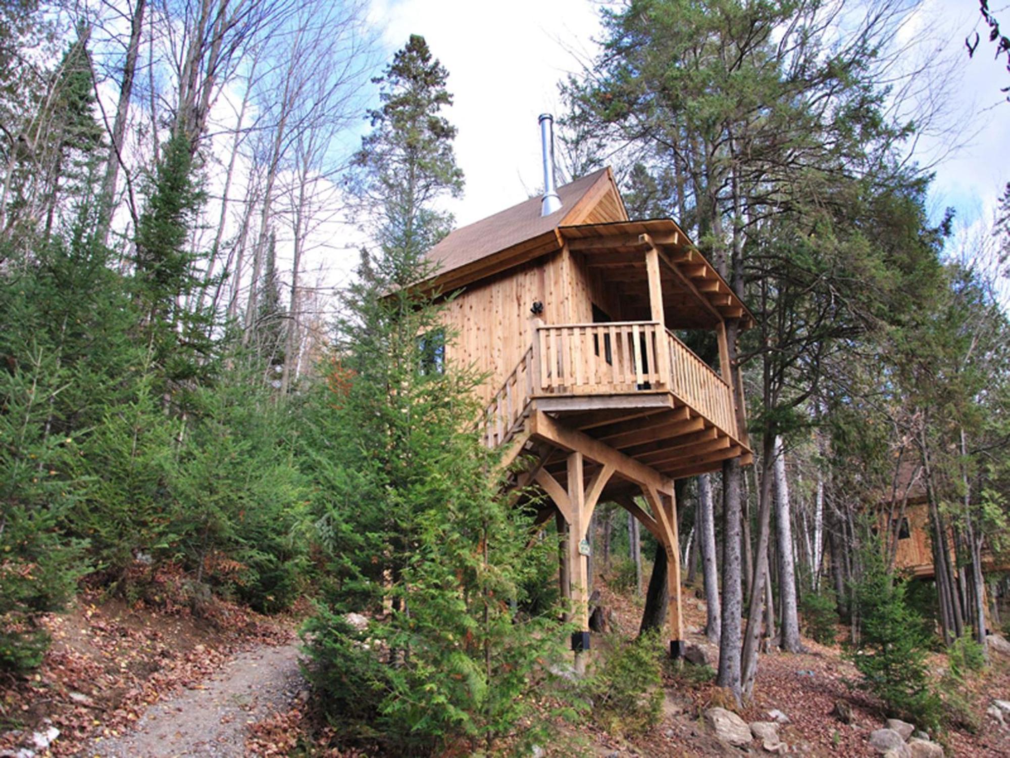 Les Cabanes Du Trappeur Wentworth-Nord Exteriér fotografie