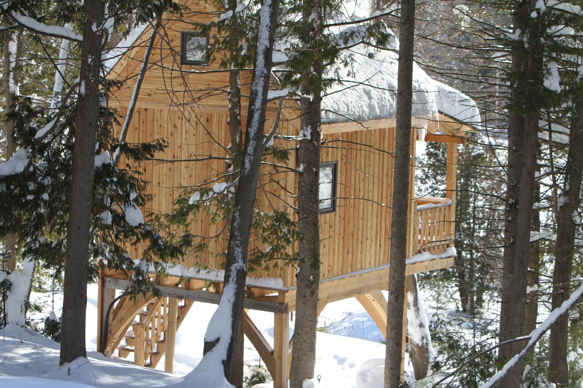 Les Cabanes Du Trappeur Wentworth-Nord Exteriér fotografie