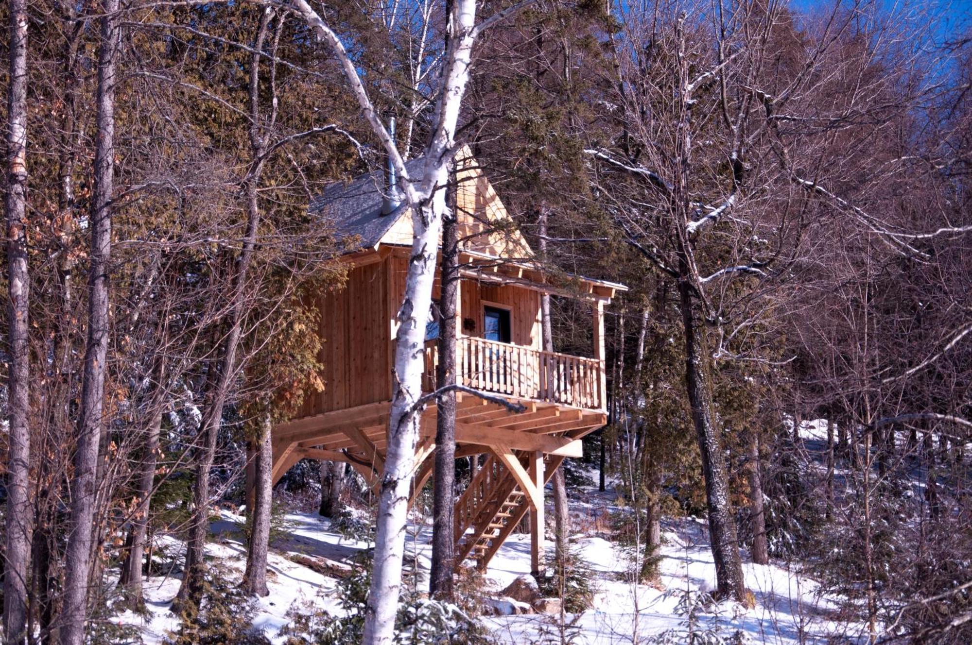 Les Cabanes Du Trappeur Wentworth-Nord Exteriér fotografie