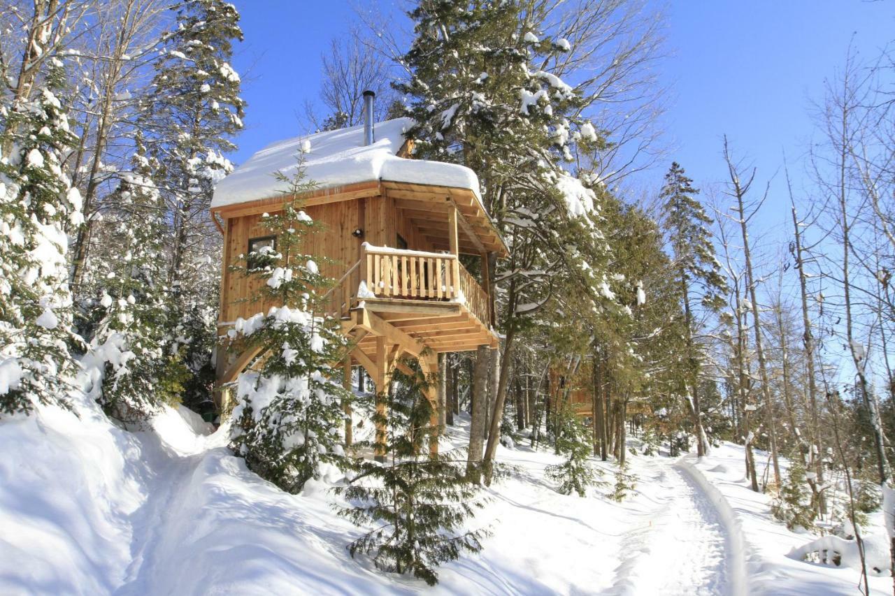Les Cabanes Du Trappeur Wentworth-Nord Exteriér fotografie